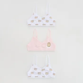 Dívčí spodní prádlo Reserved - Pusheen tričko 3 ks - vícebarevná - 163GU-MLC - 163GU-MLC-U13