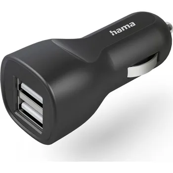 Hama USB nabíječka do vozidla, 2x USB-A, 12 W