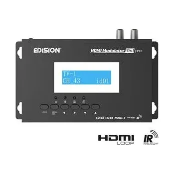 Televizní anténa Modulátor EDISION 3in1 pro HDMI - DVB-T/C/ISDB-T (se zdrojem)