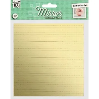 Obklad Zrcadlová samolepicí mozaika, 960 ks - zlatá