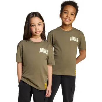 Chlapecké oblečení Dětské bavlněné tričko adidas JL9195 zelená 91X, vel. 128