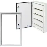 Kovová skříň SEZ T-BOX 72/4/18 s přídavným rámem pro instalaci pod omítku, 18 modulů - 4 řady, IP 65 (SEZ T-BOX 72/4/18 + rám)