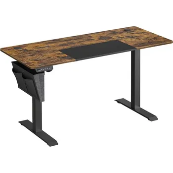 Psací stůl Výškově nastavitelný psací stůl SOLEA-X hnědá/černá