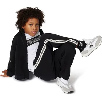 Chlapecká mikina Dětská mikina Karl Lagerfeld Z30641.86.108 černá 99X, vel. 86