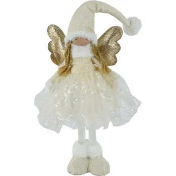 Vánoční dekorace Vánoční dekorace anděl Dany s flitrovou sukní, 16x22x50 cm