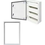 Kovová skříň SEZ T-BOX 54/3/18 s přídavným rámem pro instalaci pod omítku, 18 modulů - 3 řady, IP 65 (SEZ T-BOX 54/3/18 + rám)
