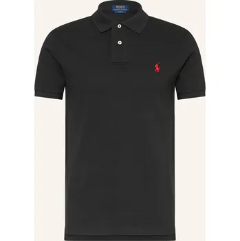 Pánská košile Polo Ralph Lauren Pánská Polokošile Z Piké Slim Fit, černá, 3XL