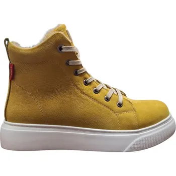 Dámská zimní obuv Looke LYSIANE L1256-07 Dámské zimní kotníkové boty žluté 37