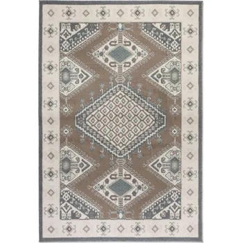 Koberec Kusový koberec Terrain 106003 Brown Cream