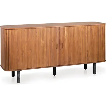 Organizace kuchyně Moderní příborník Barcelona se 2 posuvnými dveřmi – akácie