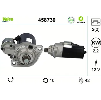 Autoelektrika Startér VALEO 458730