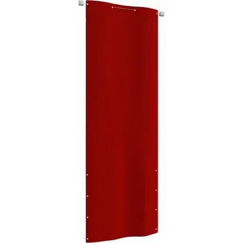 Markýza vidaXL Balkonová zástěna červená 80 x 240 cm oxfordská látka