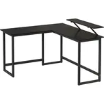 Rohový psací stůl SOLEA černá