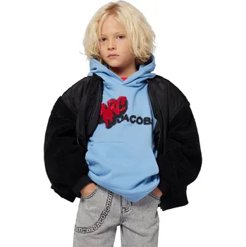 Chlapecká mikina Dětská bavlněná mikina Marc Jacobs W60631 modrá 50X, vel. 150