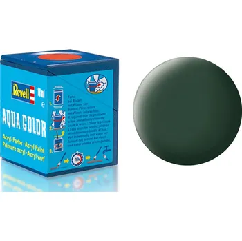 Modelářská barva Barva Revell akrylová matná tmavě zelená (dark green mat RAF) - 18 ml Barva Revell akrylová matná tmavě zelená (dark green mat RAF)