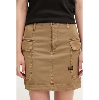 Dámská sukně Džínová sukně G-Star Cargo short šedá barva, mini, áčková, D25235-C106 D25235.C106 82X, vel. 31