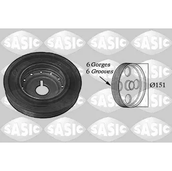 Řemenice, klikový hřídel SASIC 2154011