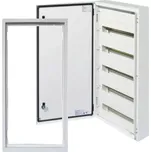 Kovová skříň SEZ T-BOX 90/5/18 s přídavným rámem pro instalaci pod omítku, 18 modulů - 5 řad, IP 65 (SEZ T-BOX 90/5/18 + rám)