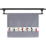 Dětský ručník RUJANA 30x50 Školák středně šedá