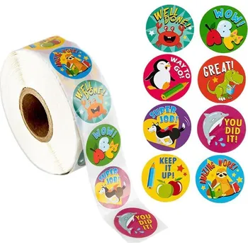 samolepka Samolepky na kotoučku - Motivační samolepky (500ks)