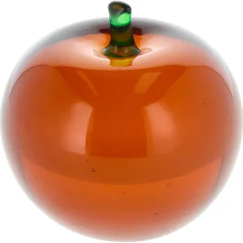 VILLA COLLECTION 10 x 10 cm - skleněné dekorativní jablko, hnědé