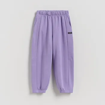 Reserved - Tepláky se stahovacími lemy - fialová - 942FF-45X - 942FF-45X-164