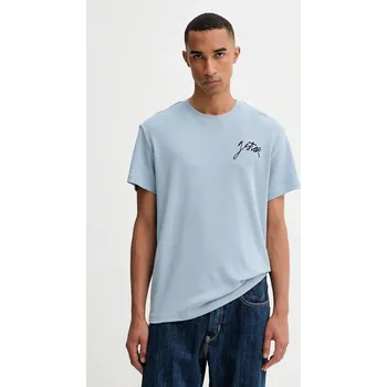 Pánské tričko Bavlněné tričko G-Star Script pánské, modrá barva, D26823-D976 D26823.D976 50X, vel. XXL
