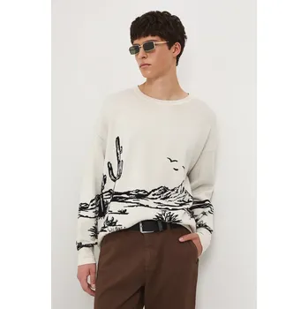 Pánský svetr Svetr Medicine pánský, béžová barva RW25-SWM401 01A, vel. M