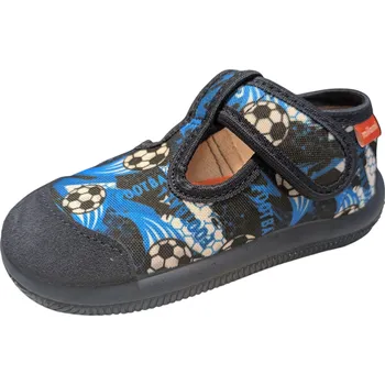 „Dětské bačkory Milami 226-MAA s fotbalem, modré| Botonožka.cz“ Velikost: 23