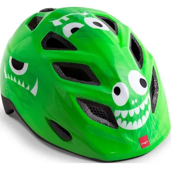 Cyklistická přilba Helma dětská MET ELFO zelená příšerky 46/53cm