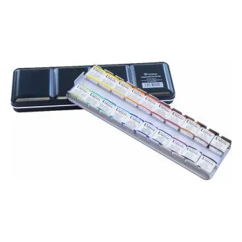 Vodová barva Akvarelové barvy Umton sada 20ks v kovové kazetě