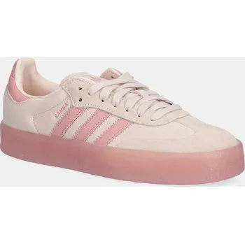 Dámská obuv Semišové tenisky adidas Originals Sambae W dámské, růžová barva, JS3956 03X, EUR 35.5