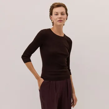 Dámský kabát Reserved - Denimová trucker bunda s kapucí - tmavě hnědá - 461GX-89X - 461GX-89X-XS