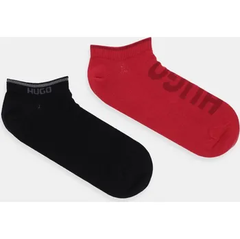 Pánské ponožky Ponožky HUGO 2P AS LOGO CC W 50469274 červená 33X, vel. 35-38
