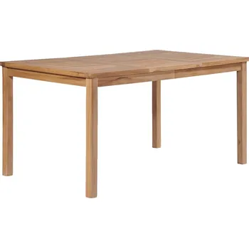 Zahradní stůl OMAXI Zahradní stůl 150 x 90 x 77 cm masivní teakové dřevo 714026