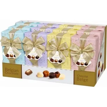 Bonboniéra Belgické pralinky HAMLET dárek 250 g - PASTELL - s mašličkou (prémiové belgické pralinky / nová edice ITALIA 2 / dostupnost na objednání)