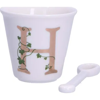 LA PORCELLANA BIANCA Unico H 75 ml - porcelánový espresso šálek s lžičkou