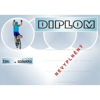 Cyklistika diplom A4 č.13