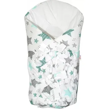 Zavinovačka Baby Nellys Klasická retro šněrovací zavinovačka Starmix Tyrkys/černá