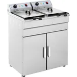 Royal Catering Elektrická fritéza - 2 x 16 l - 400 V - skříň RCKF 16DSH