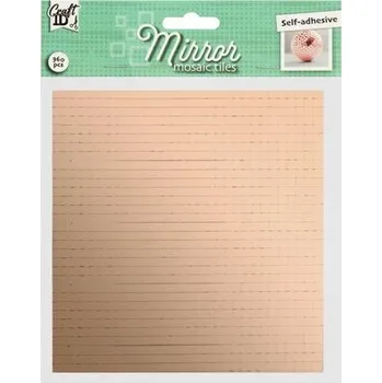 Obklad Zrcadlová samolepicí mozaika, 960 ks - měděná