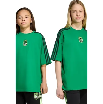Chlapecké tričko Dětské bavlněné tričko adidas Originals MINECRAFT KD9829 zelená 77X, vel. 158