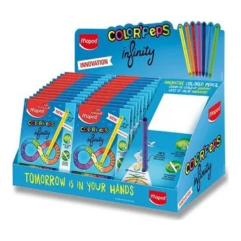 Výtvárné potřeby Pastelky Maped Color'Peps Infinity stojánek, 24 ks