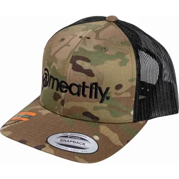Kšiltovka Kšiltovka Meatfly MF Logo Trucker černá/camo One Size