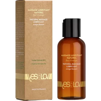 Masážní přípravek YESforLOV Masážní a lubrikační organický olej Orange Blossom (Natural Massage Lubricant) 100 ml + 2 měsíce na vrácení zboží