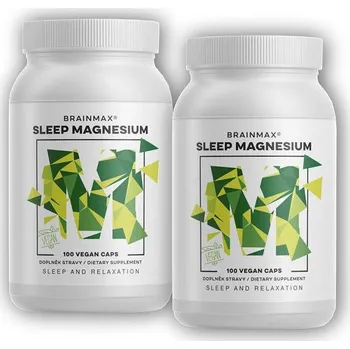 BrainMax 2x Sleep Magnesium 320mg 100 kapslí + DÁREK