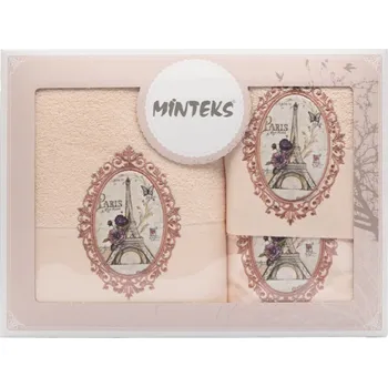 Povlečení Tegatex Dárkový set 3 ručníků Paříž 1x 30*50 cm + 1x 50*90 cm+ 1x 70*140 cm