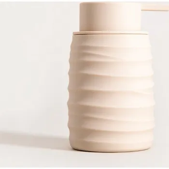 Dávkovač mýdla Dávkovač | TORUS | reliéfní béžová | 8,2 x 8,2 x 17 cm | 733611