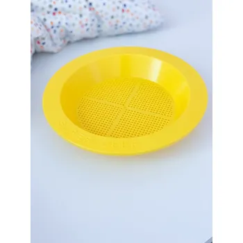 Hračka na písek ROLF Education Síto na písek ke kyblíkům - žluté