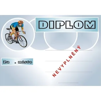 Cyklistika diplom A4 č.12